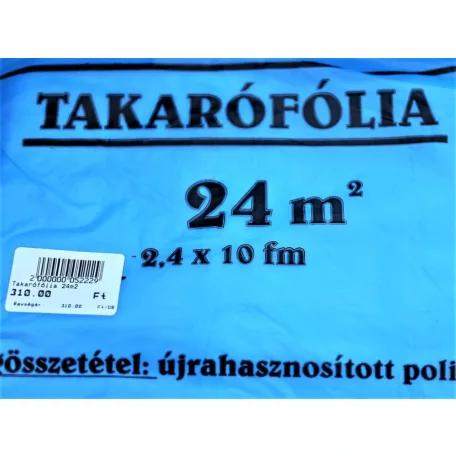 Takarófólia 24m2 2.4*10m kék zacskós