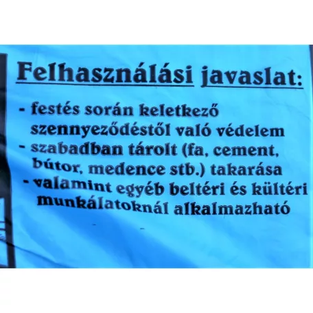 Takarófólia 24m2 2.4*10m kék zacskós