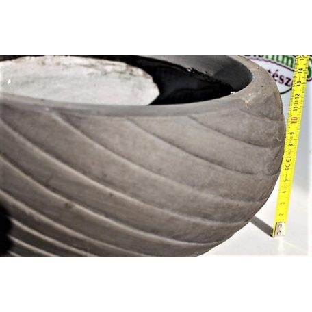 23 cm-es Colombo üvegszálas cserép 41G grey set S