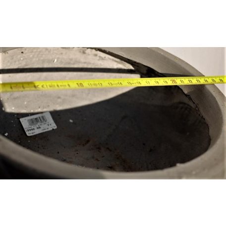 23 cm-es Colombo üvegszálas cserép 41G grey set S