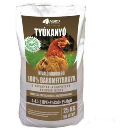 Tyúkanyó pelletált baromfitrágya 25 kg