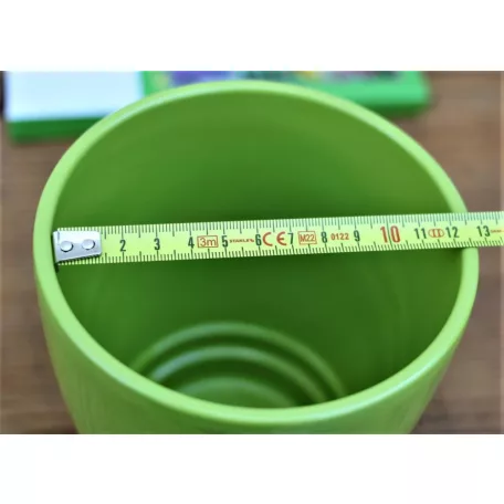 Virágkaspó 12 cm-es Tropical Green agyagkaspó