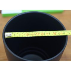 Virágkaspó 12 cm-es Anthrazit agyagkaspó