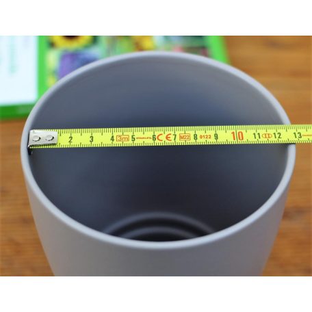 Virágkaspó 12 cm-es Taupe agyagkaspó
