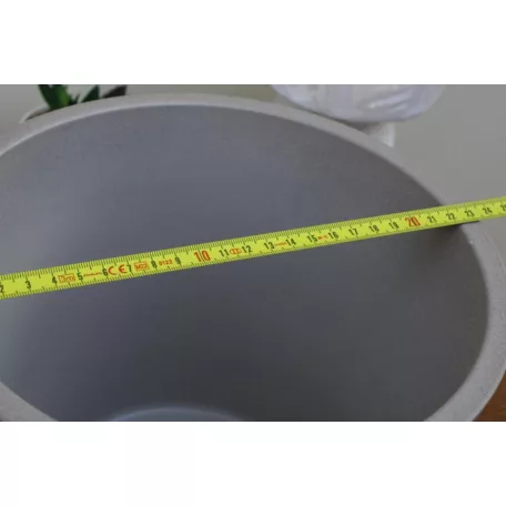 Virágkaspó 22 cm-es Taupe Stone