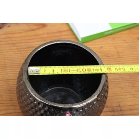 Virágkaspó 9 cm-es Titanium Silver