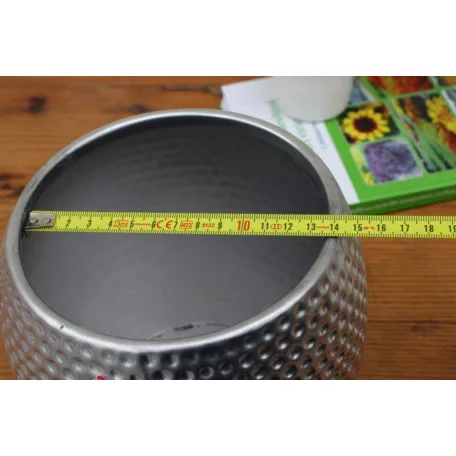 Virágkaspó 14 cm-es Platinum Silver