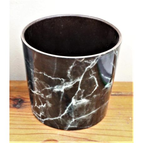 Virágkaspó 10 cm-es Black Marble