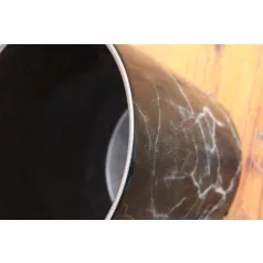 Virágkaspó 14 cm-es Black Marble