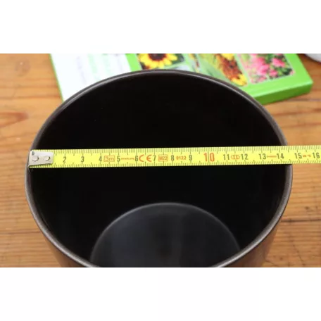 Virágkaspó 14 cm-es Black Marble