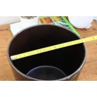 Virágkaspó 7 cm-es Black Marble