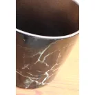 Virágkaspó 7 cm-es Black Marble