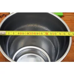 Virágkaspó 15 cm-es Merina agyagcserép Shiny Silver