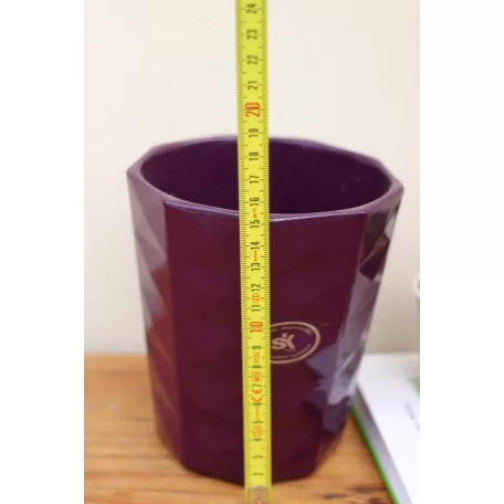 Virágkaspó 12 cm-es Kyoto váza padlizsán
