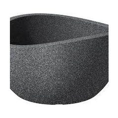Műanyag virágkaspó 40cm WAVE GLOBE BOWL SCHWARZ GRANIT