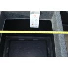 32 cm-es VIRÁGCSERÉP Cube Kő Fekete