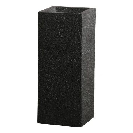 Műanyag virágkaspó 70cm C-CUBE HIGH STONY BLACK