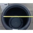 30 cm-es Lineo fekete gránit díszkaspó