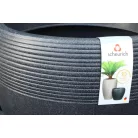 39 cm-es VIRÁGCSERÉP Fekete Gránit