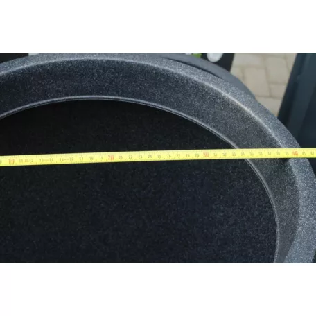 39 cm-es VIRÁGCSERÉP Fekete Gránit
