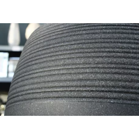 31 cm-es VIRÁGCSERÉP HIGH Fekete Gránit