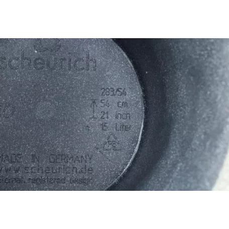 31 cm-es VIRÁGCSERÉP HIGH Fekete Gránit