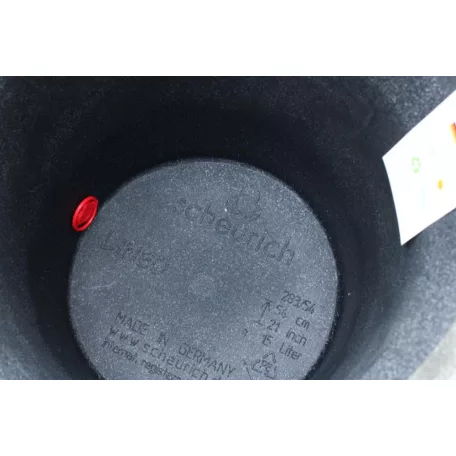 31 cm-es VIRÁGCSERÉP HIGH Fekete Gránit