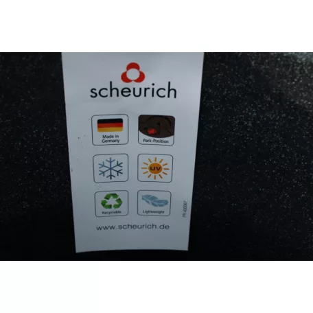 31 cm-es VIRÁGCSERÉP HIGH Fekete Gránit