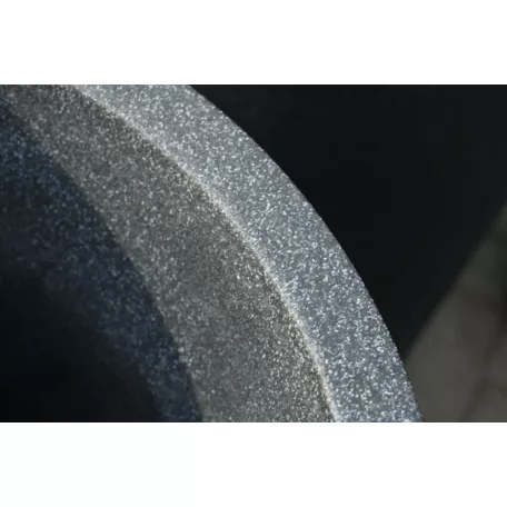 31 cm-es VIRÁGCSERÉP HIGH Fekete Gránit