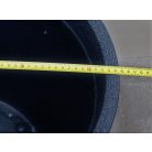 42 cm-es Coneo fekete gránit díszkaspó