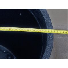 42 cm-es Coneo fekete gránit díszkaspó