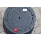 42 cm-es Coneo fekete gránit díszkaspó