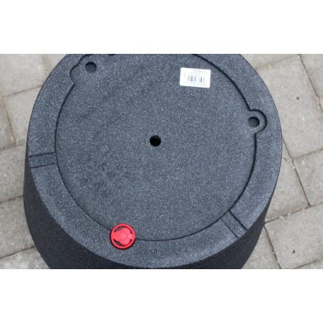 42 cm-es Coneo fekete gránit díszkaspó