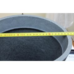 25 cm-es C-Cone kőszürke műanyag díszkaspó