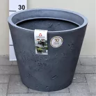 34 cm-es C-Cone kőszürke díszkaspó