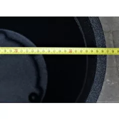 34 cm-es C-Cone Stony Black díszkaspó