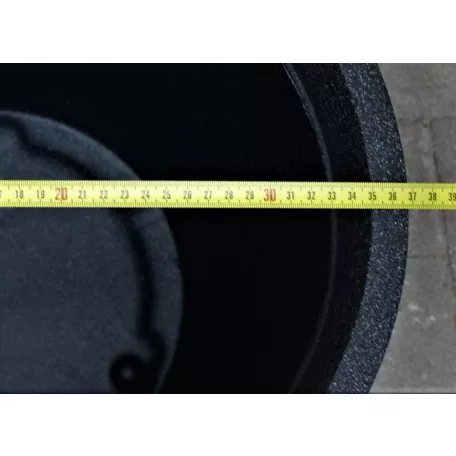 34 cm-es C-Cone Stony Black díszkaspó