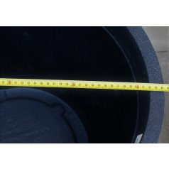 41 cm-es C-Cone Stony Black díszkaspó