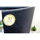 41 cm-es C-Cone Stony Black díszkaspó