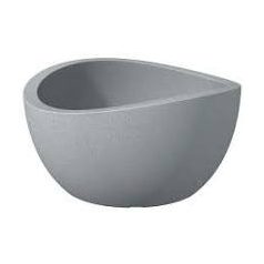 Műanyag virágkaspó 40cm WAVE GLOBE BOWL STONY GREY