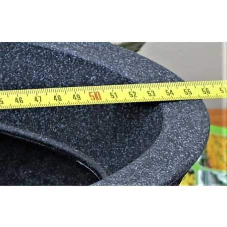 53 cm-es Barceo Jardiniere Stony Black díszkaspó