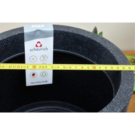 24 cm-es PFG RIVA fekete gránit díszkaspó