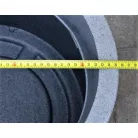 32 cm-es PFG RIVA kőszürke díszkaspó