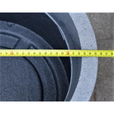 32 cm-es PFG RIVA kőszürke díszkaspó