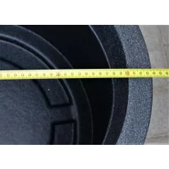 39 cm-es PFG RIVA fekete gránit díszkaspó