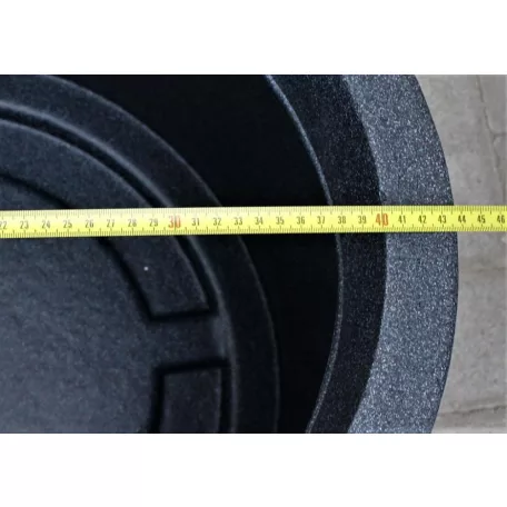 39 cm-es PFG RIVA fekete gránit díszkaspó