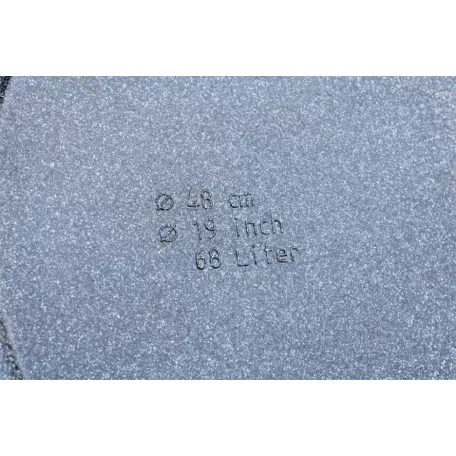 39 cm-es PFG RIVA fekete gránit díszkaspó