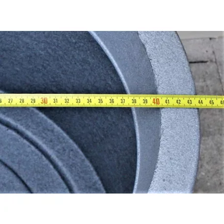 40 cm-es PFG RIVA kőszürke díszkaspó