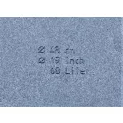 40 cm-es PFG RIVA kőszürke díszkaspó