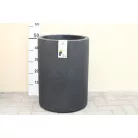 32 cm-es VIRÁGCSERÉP FEKETE GRÁNIT